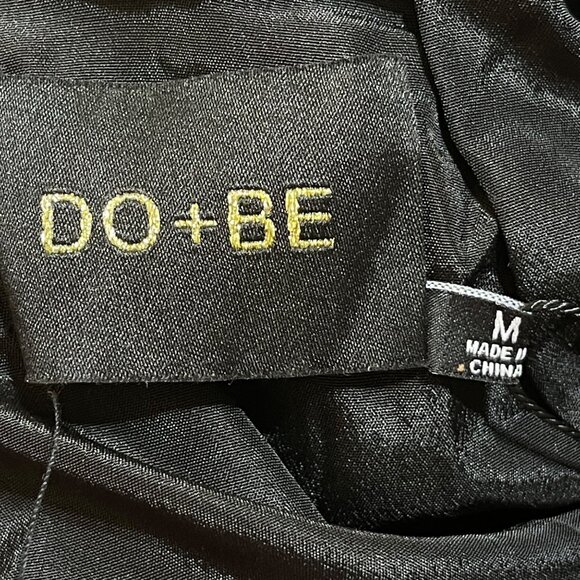 New D0+BE Halter Mini Dress Open Back Black M Medium Cocktail Party - Picture 5 of 9